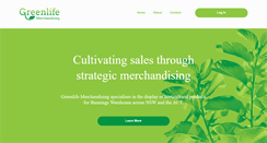 Desktop Screenshot of greenlifemerchandising.com